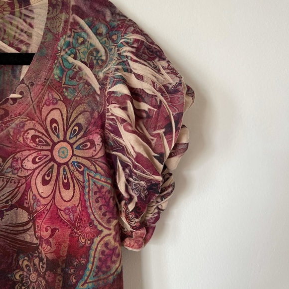 Floral & Rhinestone Shirt - Picture 3 of 7